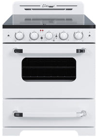 Classic Retro By Unique 30" Convection Electric Range - UGP-30CR EC W 