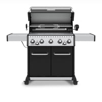 Broil King Baron™ 590 Pro Natural Gas Grill with Side Burner & Rear Rotisserie Burner in Black - 876247|Gril à gaz naturel BaronMC 590 PRO noir de Broil King avec brûleur latéral et brûleur arrière de rôtisserie - 876247