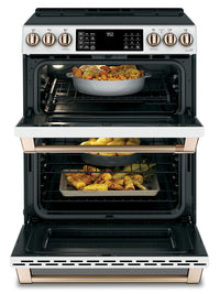 Café Slide-In Double Oven Electric Range with Convection - CCHS950P4MW2 - Electric Range in Matte White