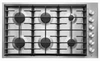 36 Inch Gas Cooktop with 6 Sealed Burners