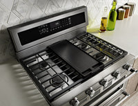 KitchenAid 30" Gas Double Oven Convection Range - KFGD500ESS - Gas Range in Stainless Steel