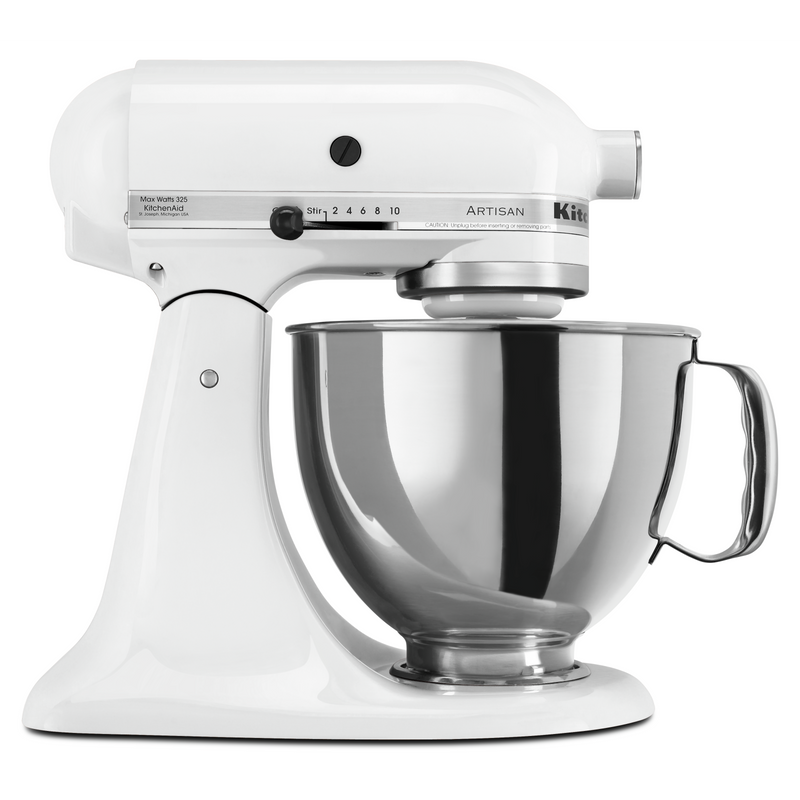 KitchenAid Artisan Series 5-Quart Tilt-Head Stand Mixer - KSM150PSWH 