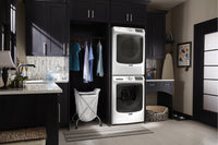 Maytag Front-Load 5.5 Cu. Ft. Washer with Extra Power and 7.3 Cu. Ft. Gas Steam Dryer – White