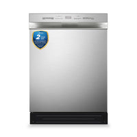 Midea 24" Front-Control Dishwasher with Interior Light - MDF24P2BST | Lave-vaisselle Midea de 24 po avec commandes à l’avant et éclairage intérieur - MDF24P2BST | MDF24P2T