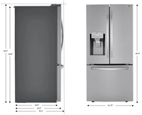 LG 25 Cu. Ft. French-Door Refrigerator with Exterior Ice and Water