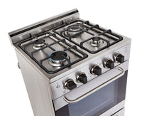 Prestige by Unique 24″ Convection Gas Range - UGP-24V PC1 S/S 