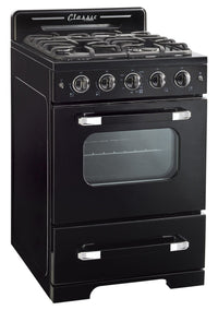 Classic Retro by Unique 24" Convection Gas Range - UGP-24CR B 