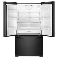 Whirlpool 33" 22 Cu. Ft. Bottom-Mount Refrigerator - Black - WRFF5333PB | Réfrigérateur Whirlpool de 22 pi³ et de 33 po à congélateur inférieur - noir - WRFF5333PB