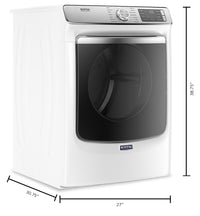 Maytag 7.3 Cu. Ft. Smart Front-Load Electric Dryer with Extra Power and Steam - YMED8630HW