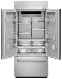 KitchenAid 20.8 Cu. Ft. Built-In French Door Refrigerator - Stainless Steel - Refrigerator with Ice Maker in Stainless Steel