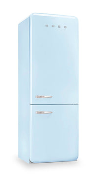 Smeg 18 Cu. Ft. Retro Bottom-Freezer Refrigerator - FAB38URPB|Réfrigérateur Smeg rétro de 18 pi3 à congélateur inférieur - FAB38URPB