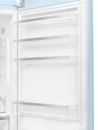 Smeg 18 Cu. Ft. Retro Bottom-Freezer Refrigerator - FAB38URPB|Réfrigérateur Smeg rétro de 18 pi3 à congélateur inférieur - FAB38URPB