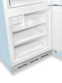 Smeg 18 Cu. Ft. Retro Bottom-Freezer Refrigerator - FAB38URPB|Réfrigérateur Smeg rétro de 18 pi3 à congélateur inférieur - FAB38URPB