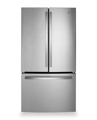 GE 36" 21.9 Cu. Ft. Counter-Depth French-Door Refrigerator - Stainless Steel - GWE22JYMFS | Réfrigérateur GE de 21,9 pi3 et de 36 po de profondeur comptoir à portes françaises - acier inoxydable - GWE22JYMFS | GWE22MFS