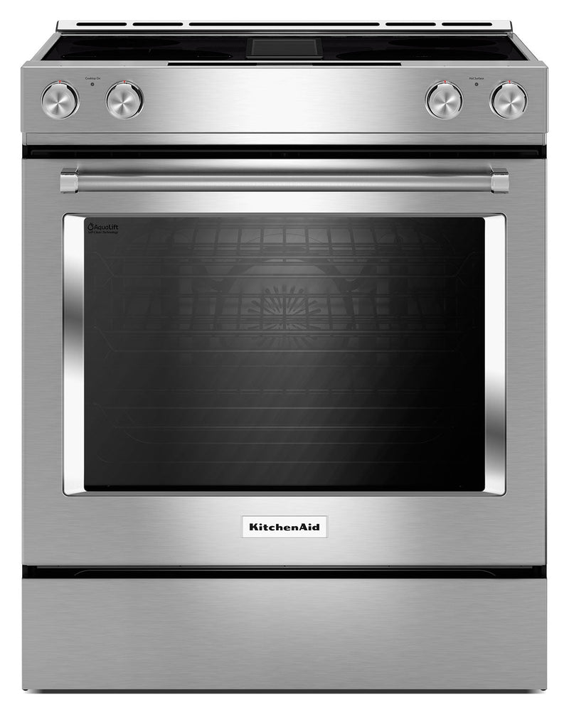 KitchenAid 6.4 Cu. Ft. Downdraft Electric Range – KSDG950ESS - Electric Range in Stainless Steel