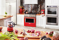 KitchenAid 36'' Smart Commercial-Style Dual Fuel Range - KFDC506JPA - Dual Fuel Range in Passion Red