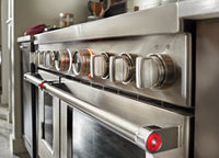 KitchenAid 48'' Smart Commercial-Style Dual Fuel Range with Griddle - KFDC558JSS - Dual Fuel Range in Stainless Steel 