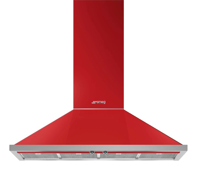 Smeg Portofino 48" Wall-Mount Range Hood - KPF48URD|Hotte de cuisinière murale Smeg Portofino de 48 po - KPF48URD