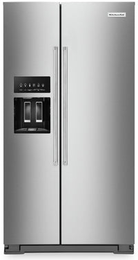 KitchenAid 19.9 Cu. Ft. Counter-Depth Side-by-Side Refrigerator - KRSC700HPS