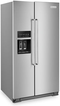 KitchenAid 24.8 Cu. Ft. Side-by-Side Refrigerator - KRSF705HPS - Refrigerator in Stainless Steel with PrintShield™ Finish