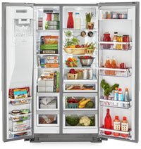 KitchenAid 24.8 Cu. Ft. Side-by-Side Refrigerator - KRSF705HPS - Refrigerator in Stainless Steel with PrintShield™ Finish