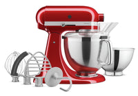 KitchenAid Artisan Series Tilt-Head Stand Mixer with Premium Accessory Pack - KSM195PSCA 