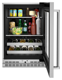 KitchenAid 4.9 Cu. Ft. 14-Bottle Beverage Centre with Right-Swing Door - KUBR314KSS 