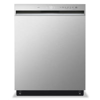 LG 24" 50 dBA Built-In Front-Control Dishwasher with Dynamic Dry - Smudge Proof Stainless Steel - LD… | Lave-vaisselle encastré LG à 50 dBA de 24 po avec commandes à l’avant et système Dynamic DryMC - aci…