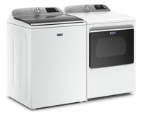 Maytag 5.4 Cu. Ft. Smart Top-Load Washer and 7.4 Cu. Ft. Smart Electric Dryer - White