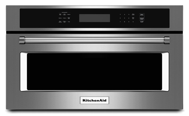 KitchenAid 1.4 Cu. Ft. 30" Built-In Convection Microwave Oven - Stainless Steel - Built-In Microwave in Stainless Steel