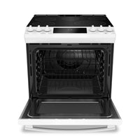 GE Profile 6.3 Cu. Ft. Slide-In 5-Element Smooth-Top Electric Range – PCS940DMWW