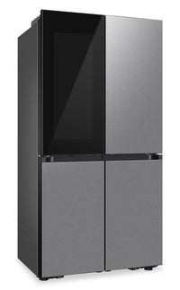 Samsung 36" 22.8 Cu. Ft. Bespoke Counter-Depth 4-Door Flex™with Beverage Zone™ Refrigerator - Stainl… | Réfrigérateur BESPOKE Samsung de 22,8 pi³ et de 36 po de profondeur comptoir à 4 portes FlexMC avec …