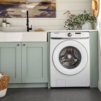 Samsung 5.2 Cu. Ft. Front-Load Washer and 7.5 Cu. Ft. Electric Dryer - White 