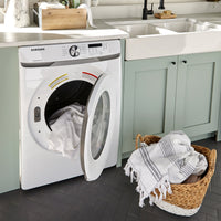 Samsung 5.2 Cu. Ft. Front-Load Washer and 7.5 Cu. Ft. Electric Dryer - White 