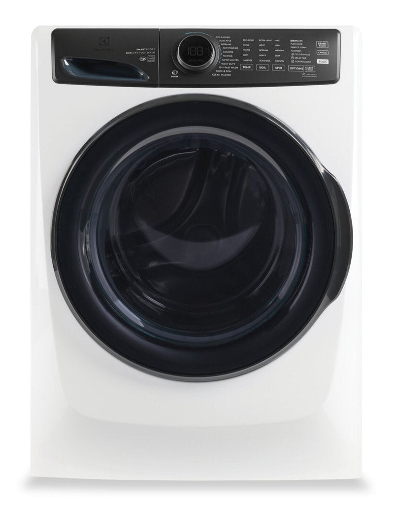 Electrolux 5.2 Cu. Ft. Front-Load Perfect Steam™ Washer with LuxCare® Plus Wash - ELFW7738AW | Laveuse à chargement frontal Perfect SteamMC Electrolux de 5,2 pi3 avec lavage LuxCareMD Plus - ELFW7738AW | ELFW773W