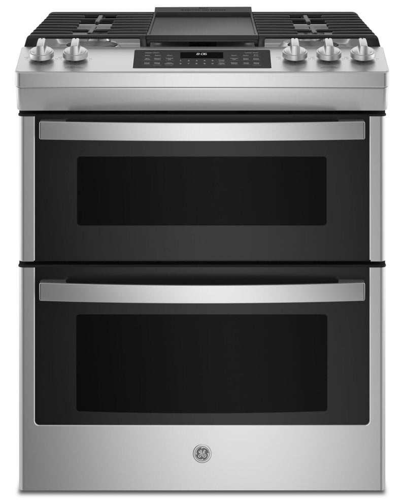 GE 6.7 Cu. Ft. Double-Oven Freestanding Gas Range - JCGSS86SPSS 