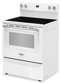 Maytag 30" 5.3 Cu. Ft. Electric Range with No Preheat Air Fry - White - YMFES6030RW | Cuisinière électrique Maytag de 5,3 pi3 et de 30 po avec friture à air sans préchauffage - blanche - YMFES6030RW | YMFES6RW