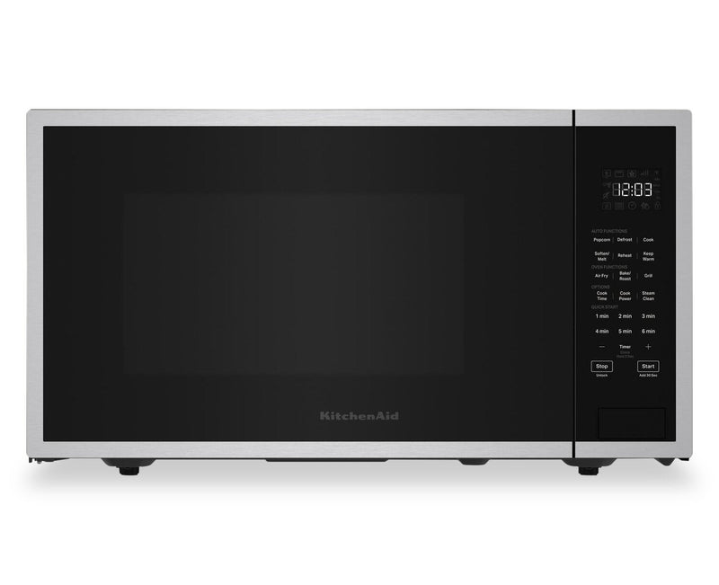 KitchenAid 1.6 Cu. Ft. Countertop Microwave with Steam Clean - Stainless Steel - YKMCS122RSS | Four à micro-ondes de comptoir KitchenAid de 1,6 pi3 avec nettoyage à la vapeur - acier inoxydable - YKMCS122RSS | YKCMS1SS