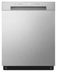 LG 24" 52 dBA Built-In Front-Control Dishwasher with Dynamic Dry - Platinum Silver - LDFC2423V | Lave-vaisselle encastré LG à 52 dBA de 24 po avec commandes à l’avant et système Dynamic DryMC - arg…