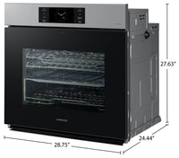 Samsung 30" 5.1 Cu. Ft. Electric Single Wall Oven with AI Pro Cooking™ Camera and Air Sous Vide  - S… | Four mural simple électrique Samsung de 5,1 pi³ et de 30 po avec caméra AI Pro CookingMC et Air Sous…