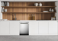 Midea 24" Front-Control Dishwasher with Interior Light - MDF24P2BST | Lave-vaisselle Midea de 24 po avec commandes à l’avant et éclairage intérieur - MDF24P2BST | MDF24P2T