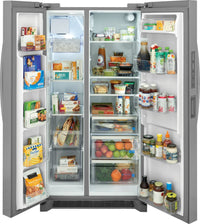 Frigidaire Gallery 36" 26 Cu. Ft. Side-by-Side Refrigerator - Stainless Steel - GRSN2620AF | Réfrigérateur Frigidaire Gallery de 26 pi3 et de 36 po à compartiments juxtaposés - acier inoxydable - GRSN2620AF | GRSN26AF