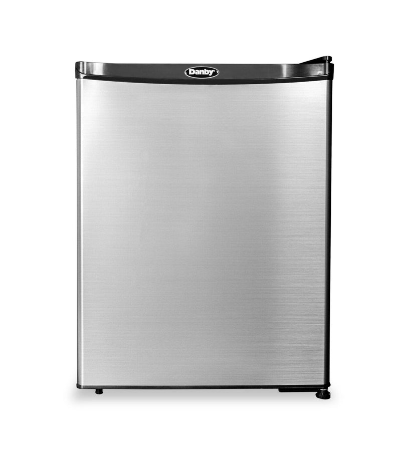 Danby 18.7" 2.2 Cu. Ft. Single-Door Mini Fridge - Stainless Steel - DAR022A1SLDB | Mini réfrigérateur Danby de 2,2 pi³ et de 18,7 po à 1 porte - acier inoxydable - DAR022A1SLDB