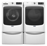 Maytag 5.8 Cu. Ft. Pet Pro Smart Front-Load Washer and 7.4 Cu. Ft. Gas Dryer - White | Laveuse intelligente à chargement frontal Pet Pro de 5,8 pi3 et sécheuse à gaz de 7,4 pi3 de Maytag – blanches | MAFL702Z