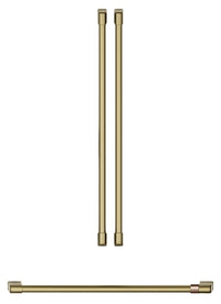 Café French-Door Refrigerator Brushed Brass Handle Set - CXMA3H3PNCG | Ensemble de poignées laiton brossé pour réfrigérateur Café à portes françaises - CXMA3H3PNCG | CXMA3NCG