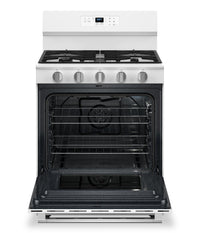 Maytag 5 Cu. Ft. Convection Gas Range with No Preheat Air Fry - White - MFGS6030RW | Cuisinière à gaz Maytag de 5 pi3 à convection avec friture à air sans préchauffage - blanche - MFGS6030RW | MFGS60RW