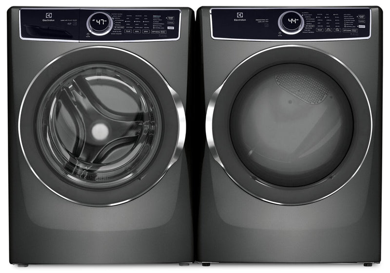 Electrolux 5.2 Cu. Ft. Front-Load Washer and 8 Cu. Ft. Electric Dryer - Titanium  