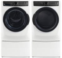 Electrolux 5.2 Cu. Ft. Perfect Steam™ Front-Load Washer and 8 Cu. Ft. Electric Dryer - White  | Laveuse à chargement frontal Perfect SteamMC de 5,2 pi³ et sécheuse électrique de 8 pi³ de Electrolux - blanches  | ELFL773C