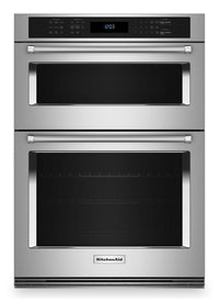 KitchenAid 30" 6.4 Cu. Ft. Electric Combination Wall Oven with True Convection - Stainless Steel - K… | Four mural combiné électrique KitchenAid de 6,4 pi³ et de 30 po avec convection véritable - acier in…