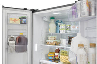 Frigidaire 31.3" 17.6 Cu. Ft. Counter-Depth French-Door Refrigerator - Brushed Steel - FRFG1723AV | Réfrigérateur Frigidaire de 17,6 pi³ et de 31,3 po de profondeur comptoir à portes françaises - acie…